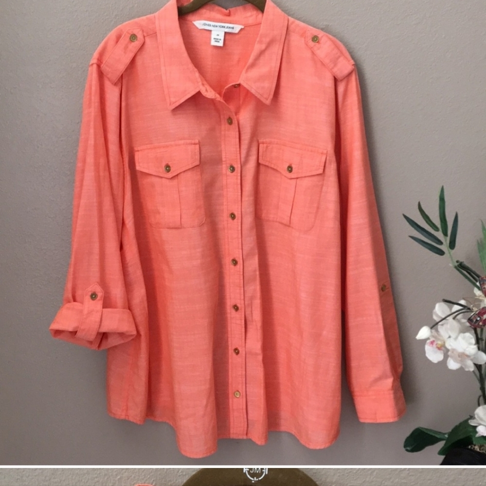 🌺 2X Jones New York Blouse